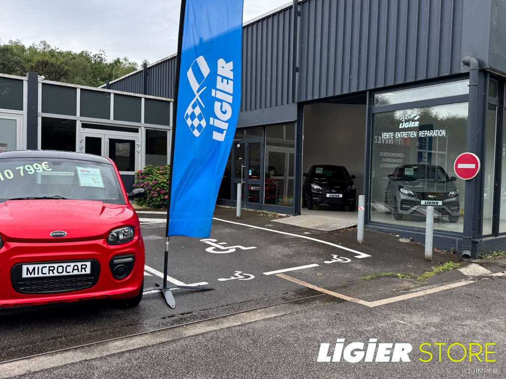 Deventure de la nouvelle concession de voiture sans permis Ligier sur Quimper Deventure de la nouvelle concession de voiture sans permis Ligier sur Quimper