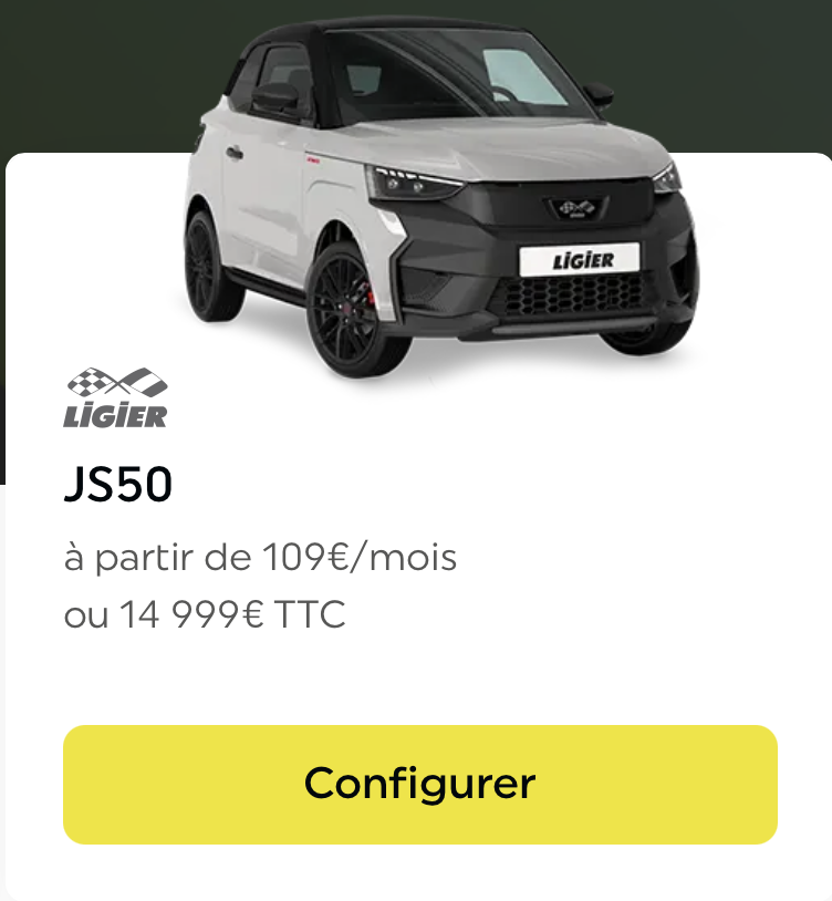Ligier JS50 2026 voiture sans permis