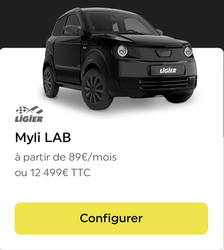 Ligier MyLi LAB voiture sans permis